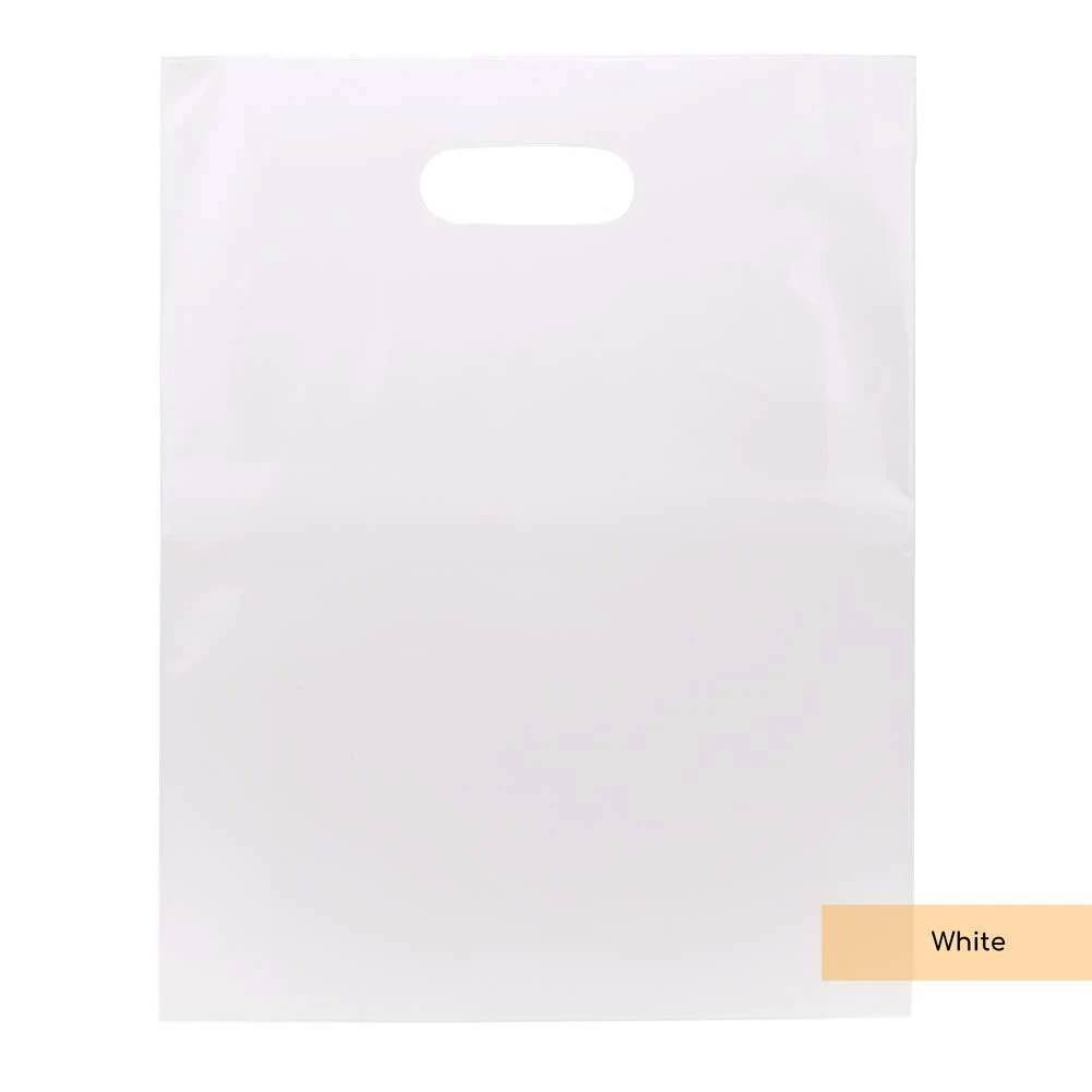 White Handle Bag 12" x 15" 100 pack H1215WT1