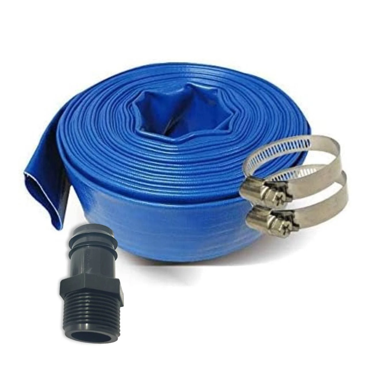 Schraiberpump 1-Inch by 50-Feet- General Purpose Reinforced PVC Lay-Flat ...