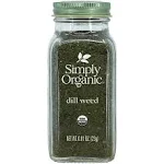 Simply Organic Dill Weed, Cut & Sifted, Certified Organic | 0.81 oz | Anethum graveolens L.