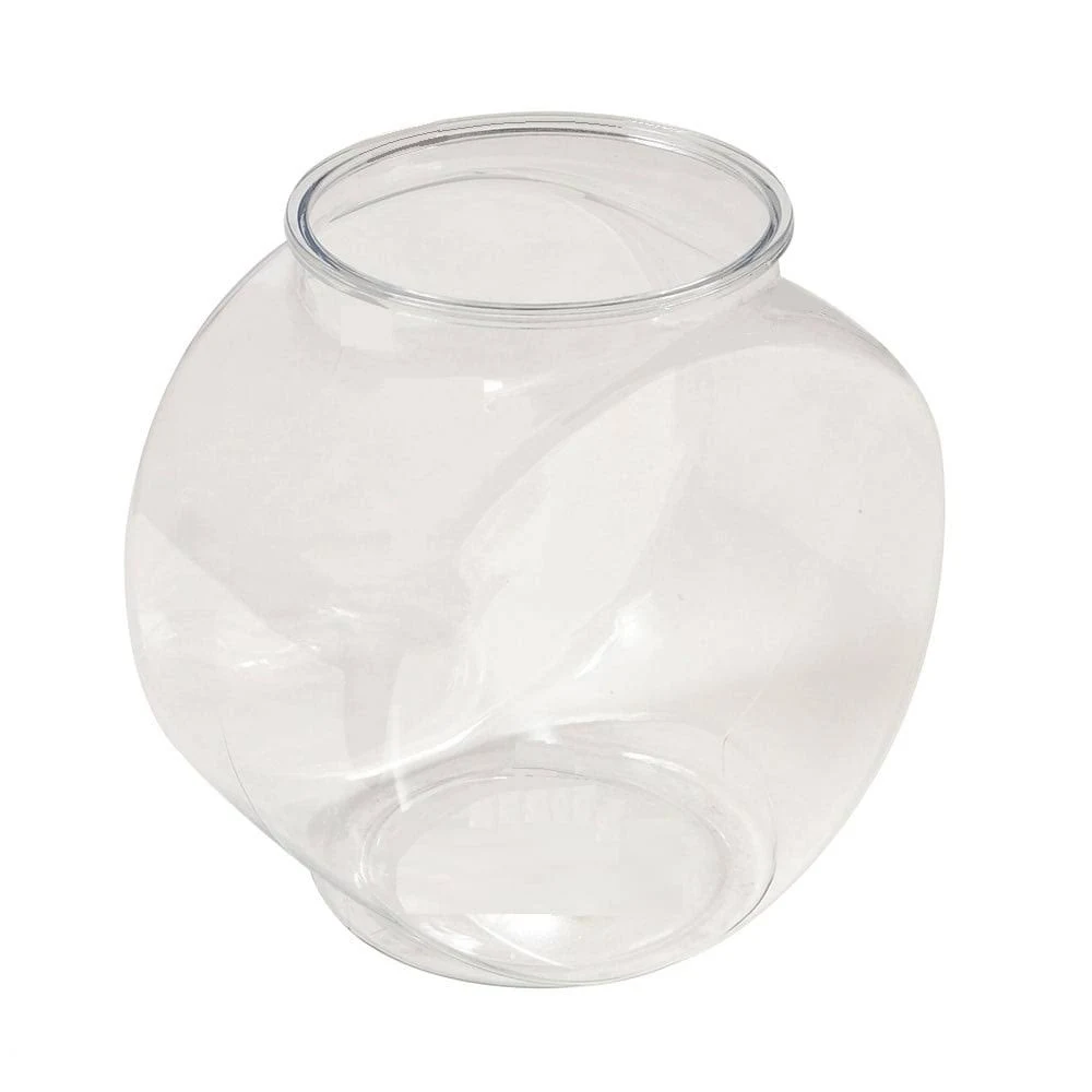 Hawkeye 1-Gallon Drum Fish Bowl - Shatterproof Plastic - Bl10dpet