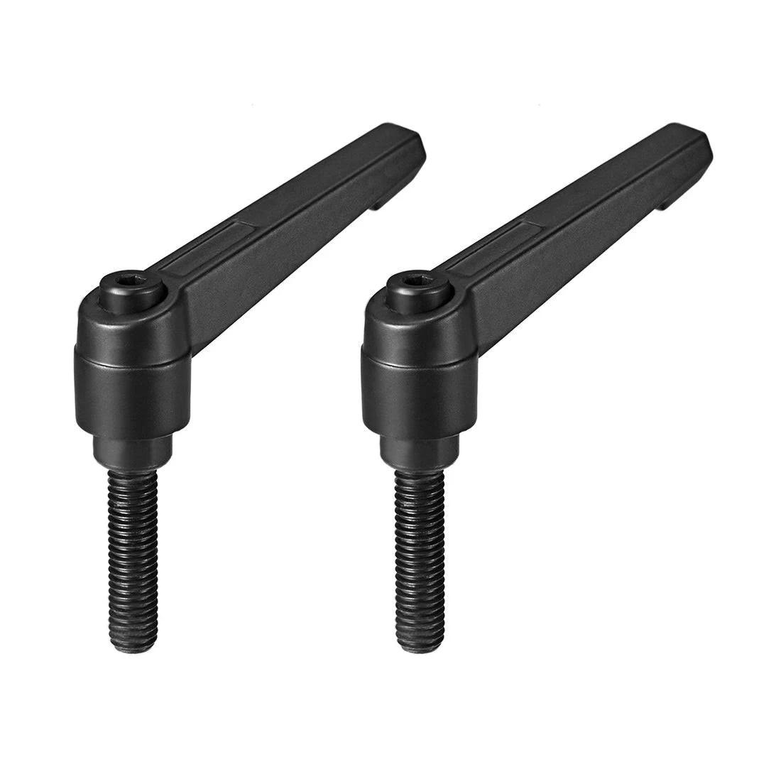 Uxcell M10 x 30mm Thread Push Button Ratchet Level Adjustable Handle male Stud 2pcs | Harfington, M8x32mm / 2pcs