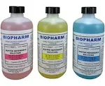 pH Buffer Calibration Solution Kit 3-Pack: pH 4.00, pH 7.00, pH 10.00 Buffers — 500 mL (1.06 Pint) Each — Color Coded — NIST Traceable for All pH Meters