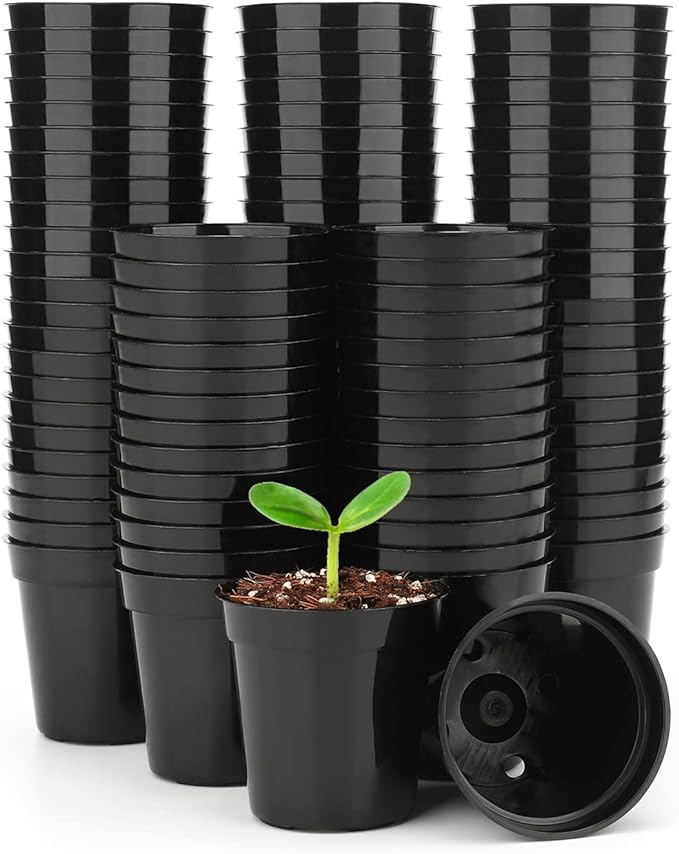 *100 Pcs 2 Inch Plastic Plant Nursery Pots, Seed and Cutting Pots for Succulent*