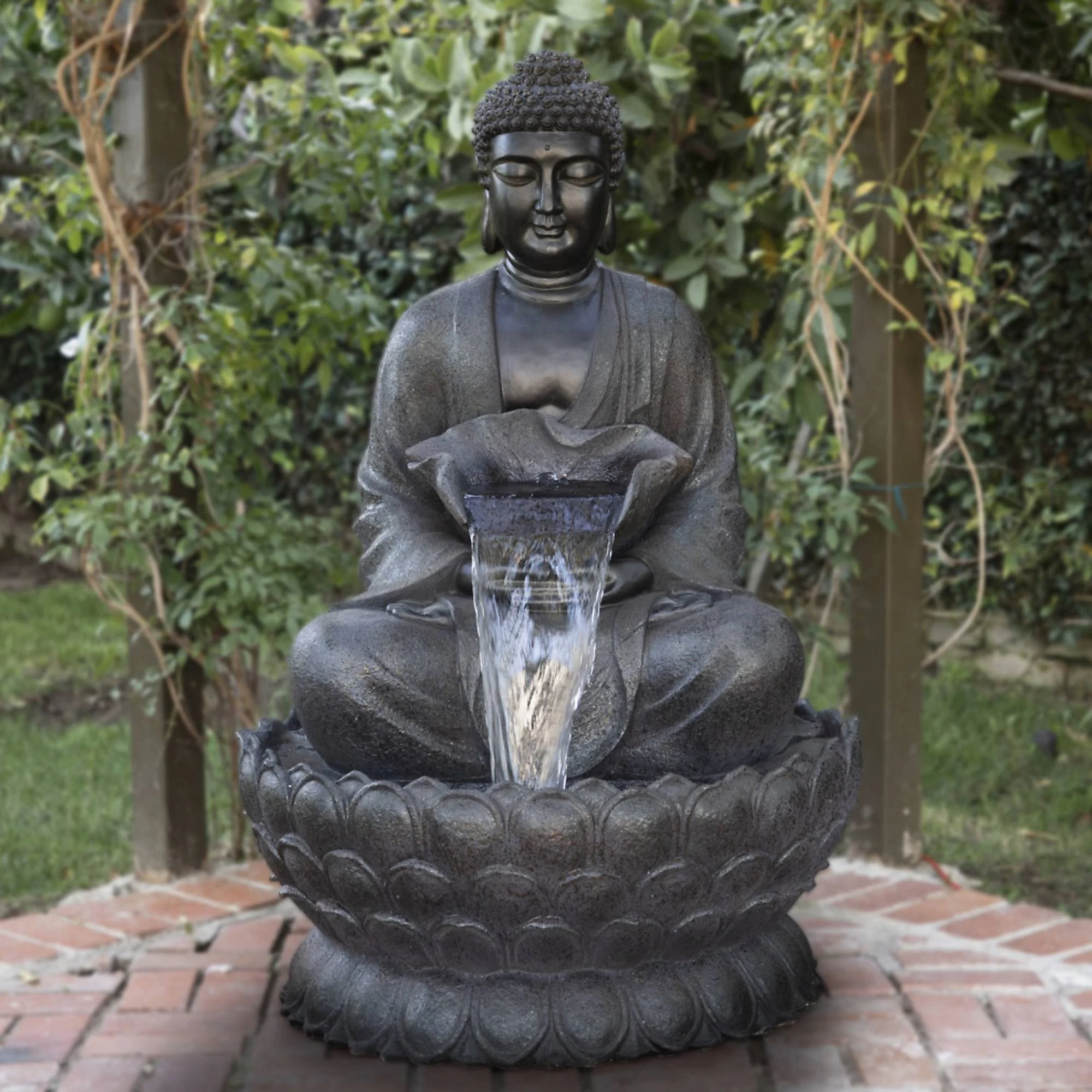 Alpine Corporation Buddha Zen Fountain