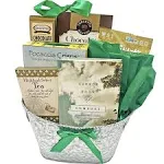 Gourmet Sympathy Gift Basket with Book for Loss of Mother, Loved One