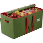 Zober Large Christmas Ornament Storage Box 25.5" x 12.7" x 13.5" - Green - New