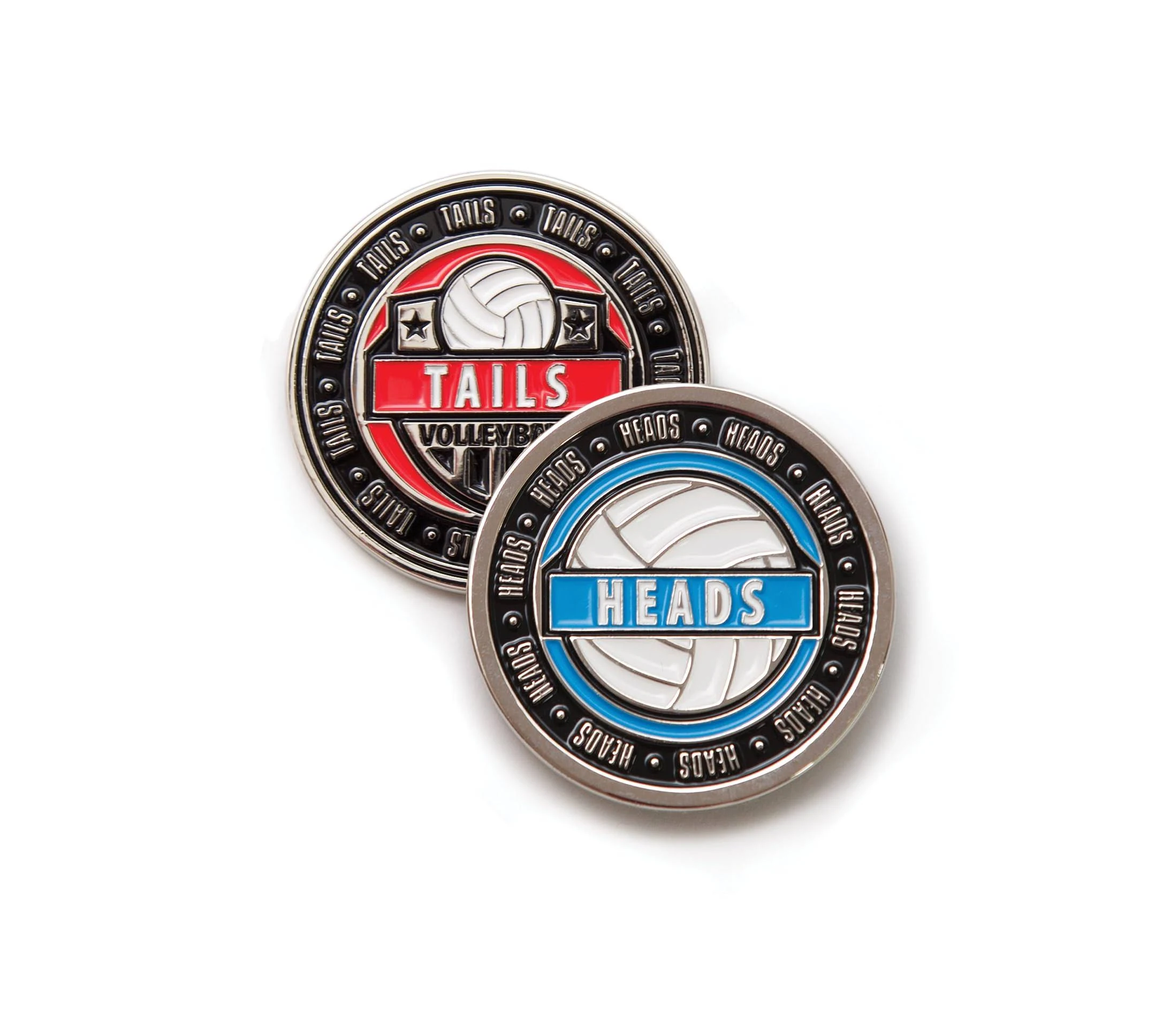 Tandem Sport Volleyball Flip Coin - Heads and Tails Sport Coin for Coin Toss - Volleyball Referee Equipment - Includes 1 Coin