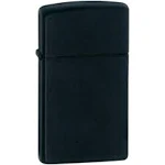 Zippo Slim Black Matte Lighter