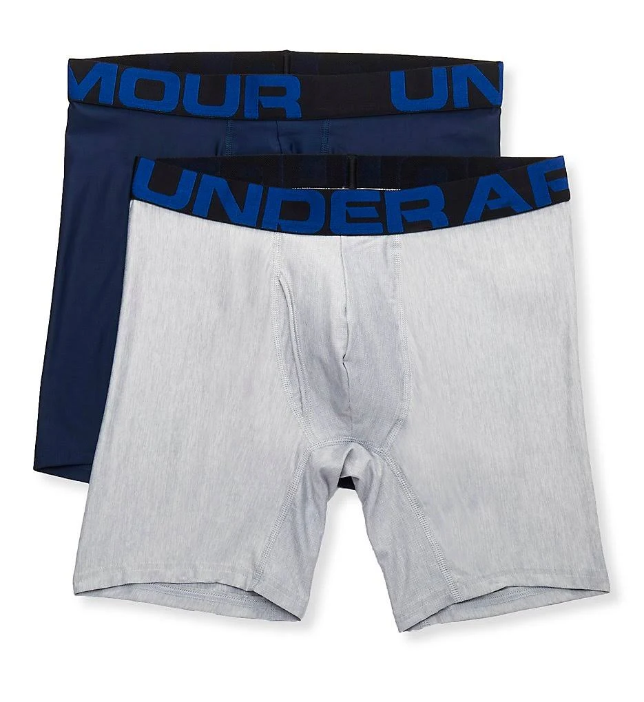 Under Armour Men's Tech 6" Boxerjock 2-Pack - Blue, 5XL