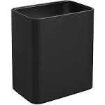 Small Bathroom Trash Can 2.1 Gallon Wastebasket Modern Metal Garbage Can Offi...