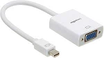 Amazon Basics Mini DisplayPort DP to VGA Monitor adapter - Apple Compatible USA