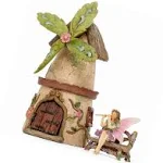 Patio Eden Miniature Fairy Garden House Kit - Mini Fairy Figurines - Indoor o...