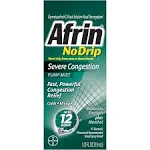 Afrin No Drip Severe Congestion Nasal Decongestant Pump Mist (2/.67 fl. oz Bottles)