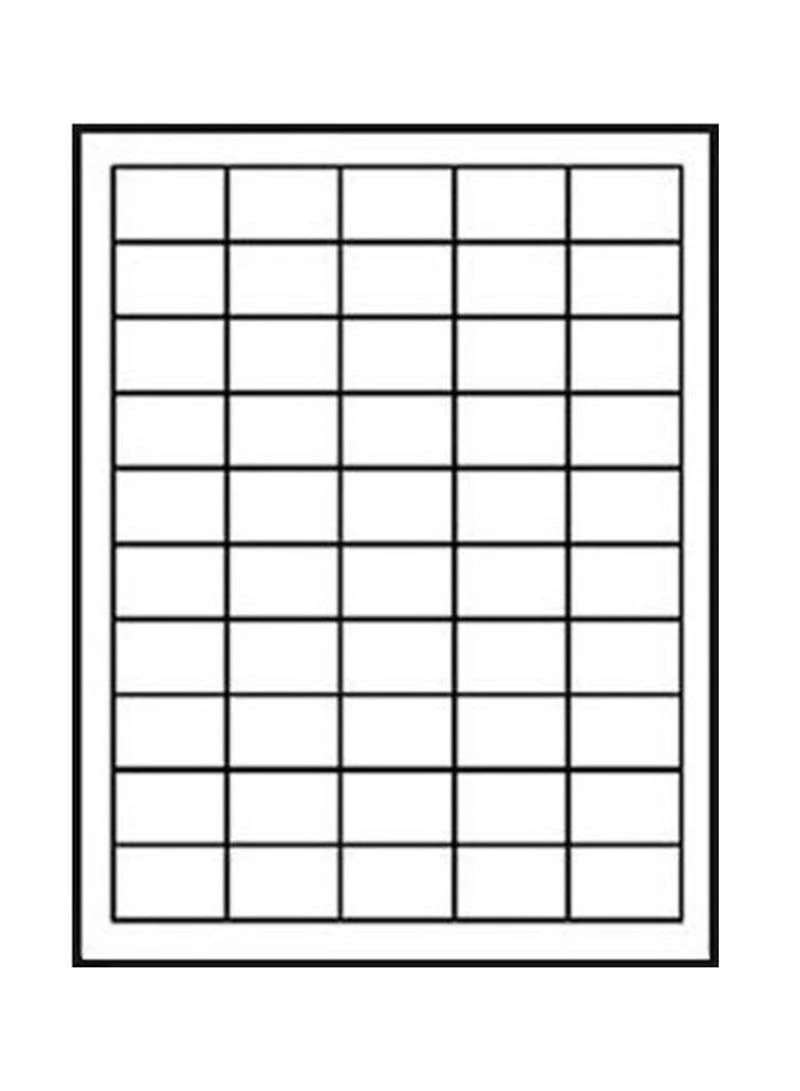 UPC EAN Barcode Labels 1.5" X 1" Rectangle Blank Labels, 50 Labels Per Sheet, 100 Sheets, White Matte Finish