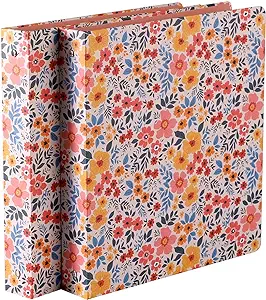 3-Ring Binder 1-inch-Binder with Pockets Cute Decorative 1‘’ Round Ring-Binde...