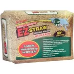 EZ-Straw Seeding Mulch with Tack Biodegradable Processed Straw 2.5 CU FT Bale