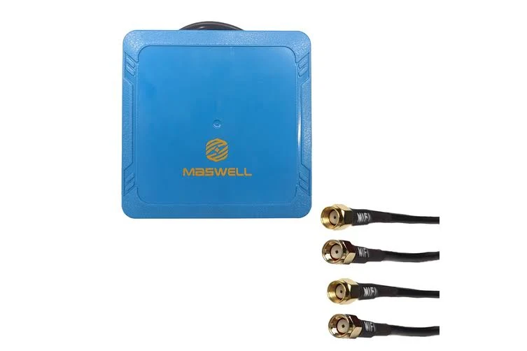 Maswell 4x4 WIFI7 Antenna Screw and Adhesive Mount 2100-7125MHz