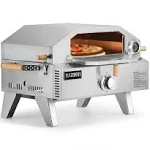 Razorri Propane Tank Comodo Outdoor Pizza Oven, 2-in-1 Portable Propane Fire Griller, and Pizza Maker, Stainless Steel,