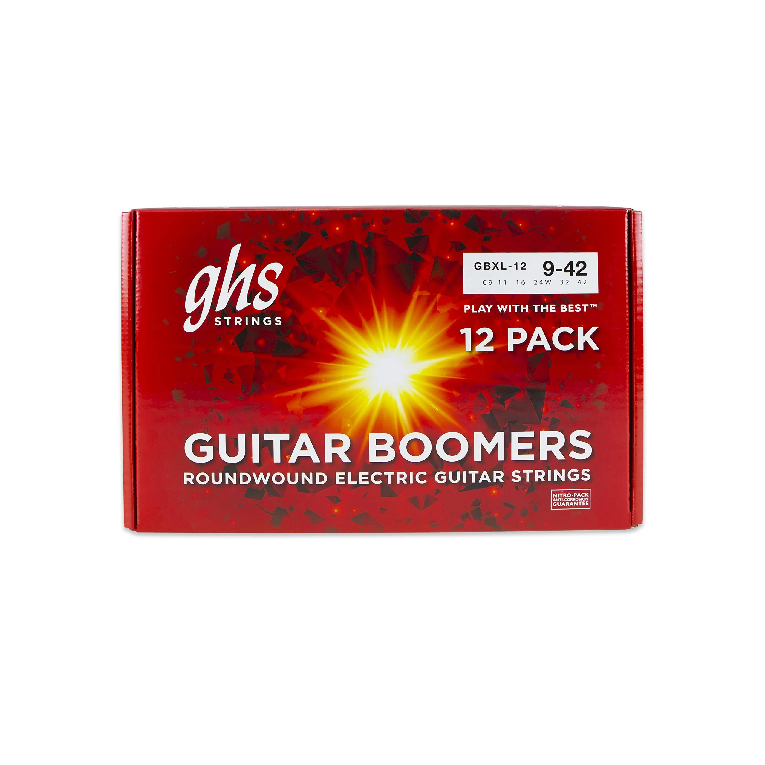 GHS X-Light Electric Guitar Boomers 12 Pack Box 09 - 42