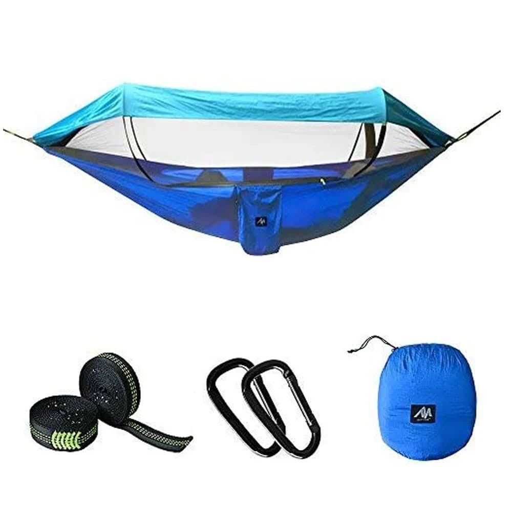 2 in 1 Camping Hammock with Mosquito Net &amp; Sunshade Cloth &amp; Tree Straps for 2...