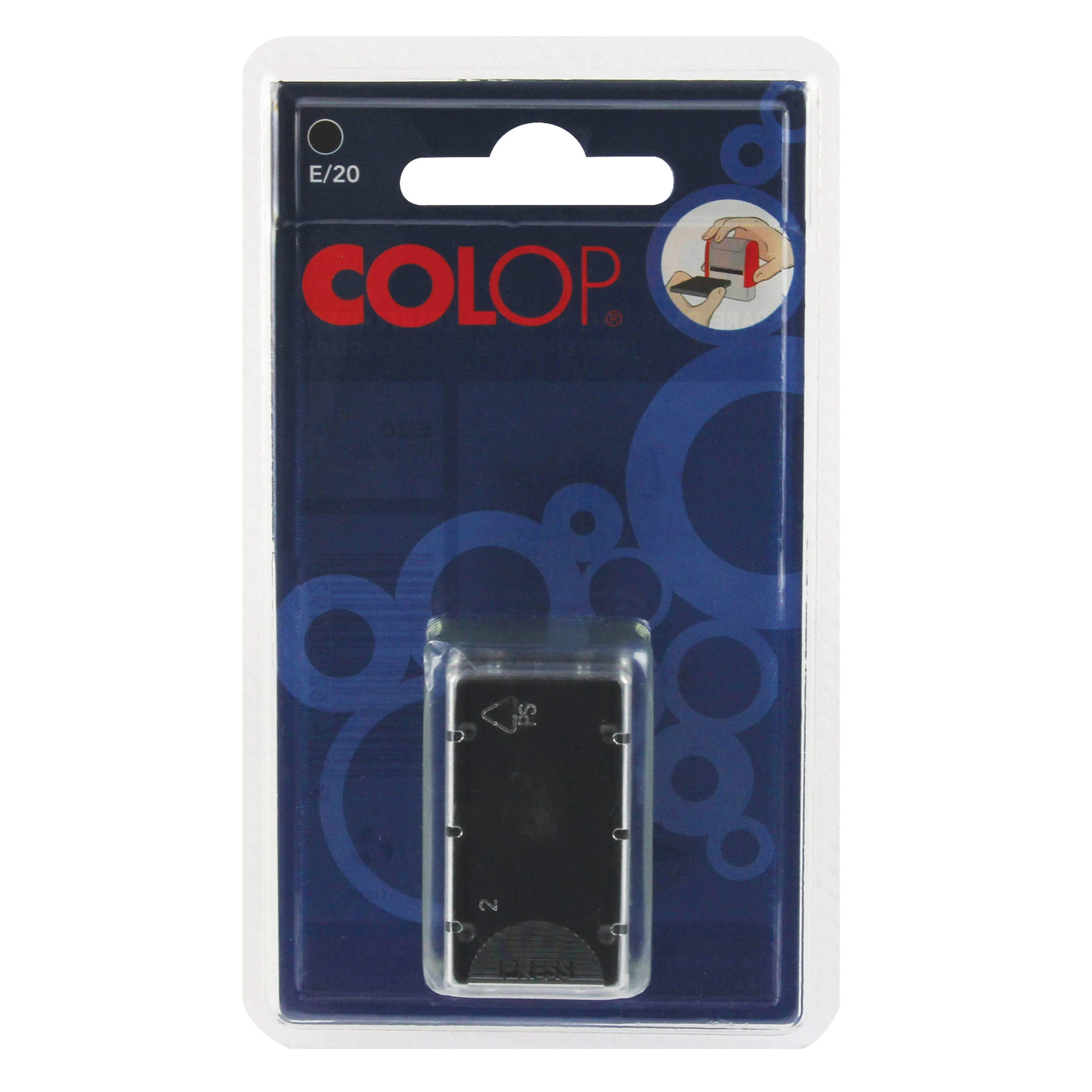 Colop E/20 Rep Pads Black E20BK Pack2