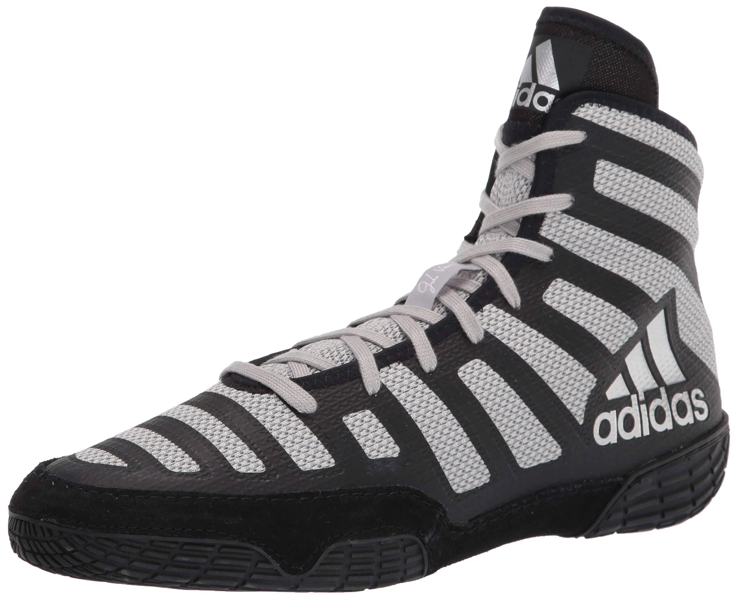 Adidas Men's Adizero Varner Wrestling Shoes, Black/Silver