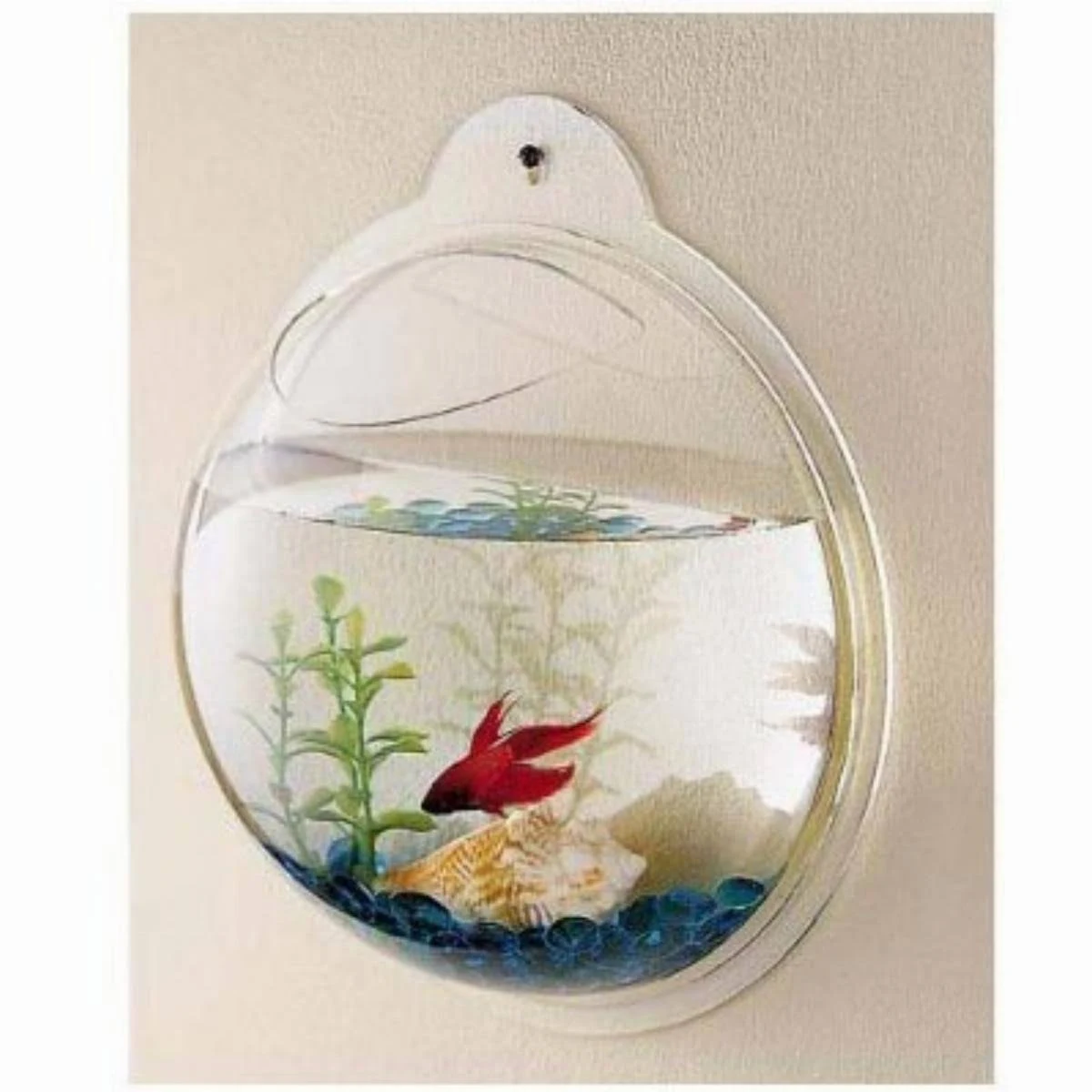 CNZ Wall Mounted Acrylic Fish Bowl 11.5-inch