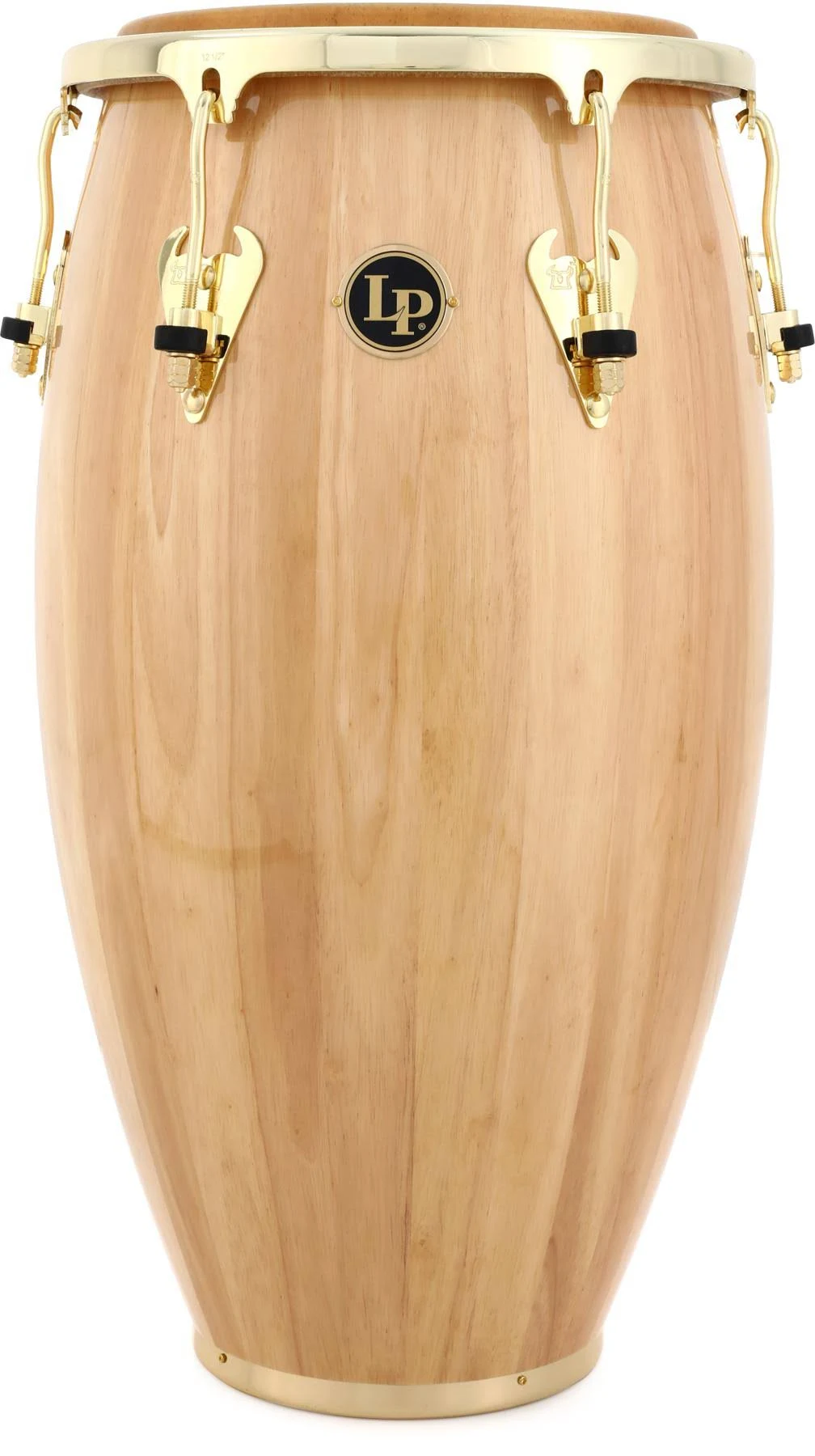 Latin Percussion LP Matador 12-1/2&#034; Wood Tumbadora - Natural/Gold Tone