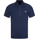 Lacoste Sport Breathable Run-Resistant Interlock Polo Navy