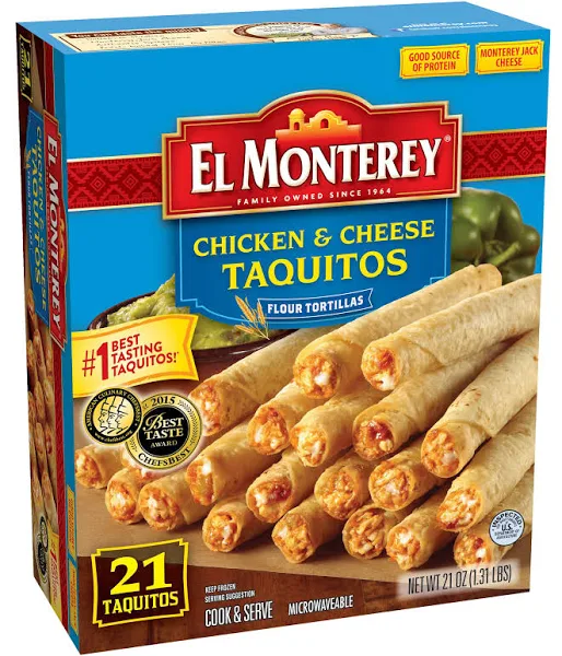 El Monterey Chicken and Cheese Flour Taquitos