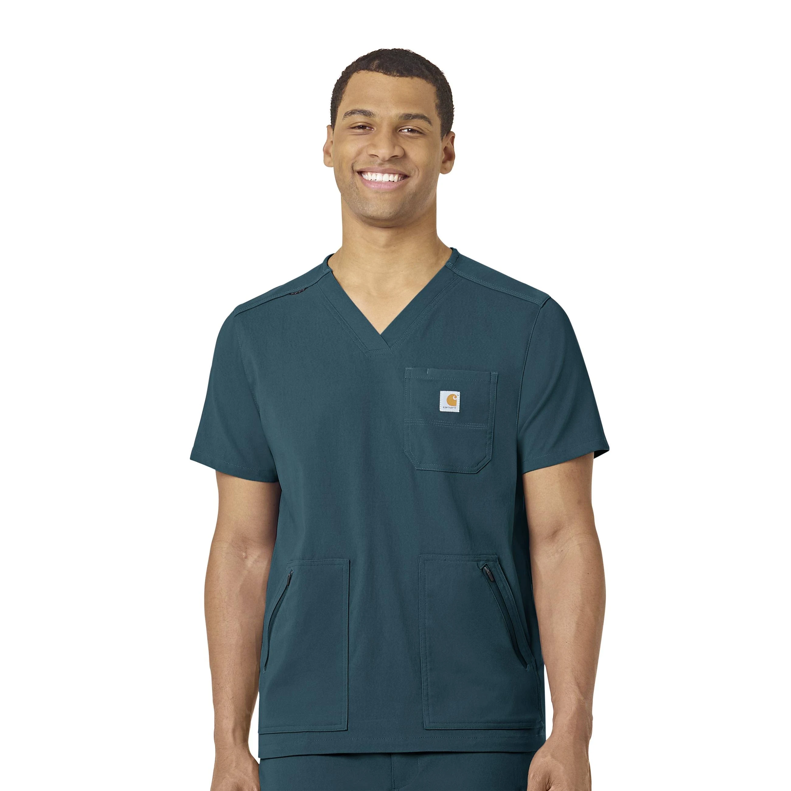 Carhartt Men's Carhartt Medical Men's Modern Fit 5-Pocket V-Neck Scrub Top