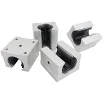 RATTMMOTOR 4pcs SBR16UU SBR16 UU 16mm Linear Bearing Pillow Block 16mm Open Linear Bearing Slide Block CNC Router Parts