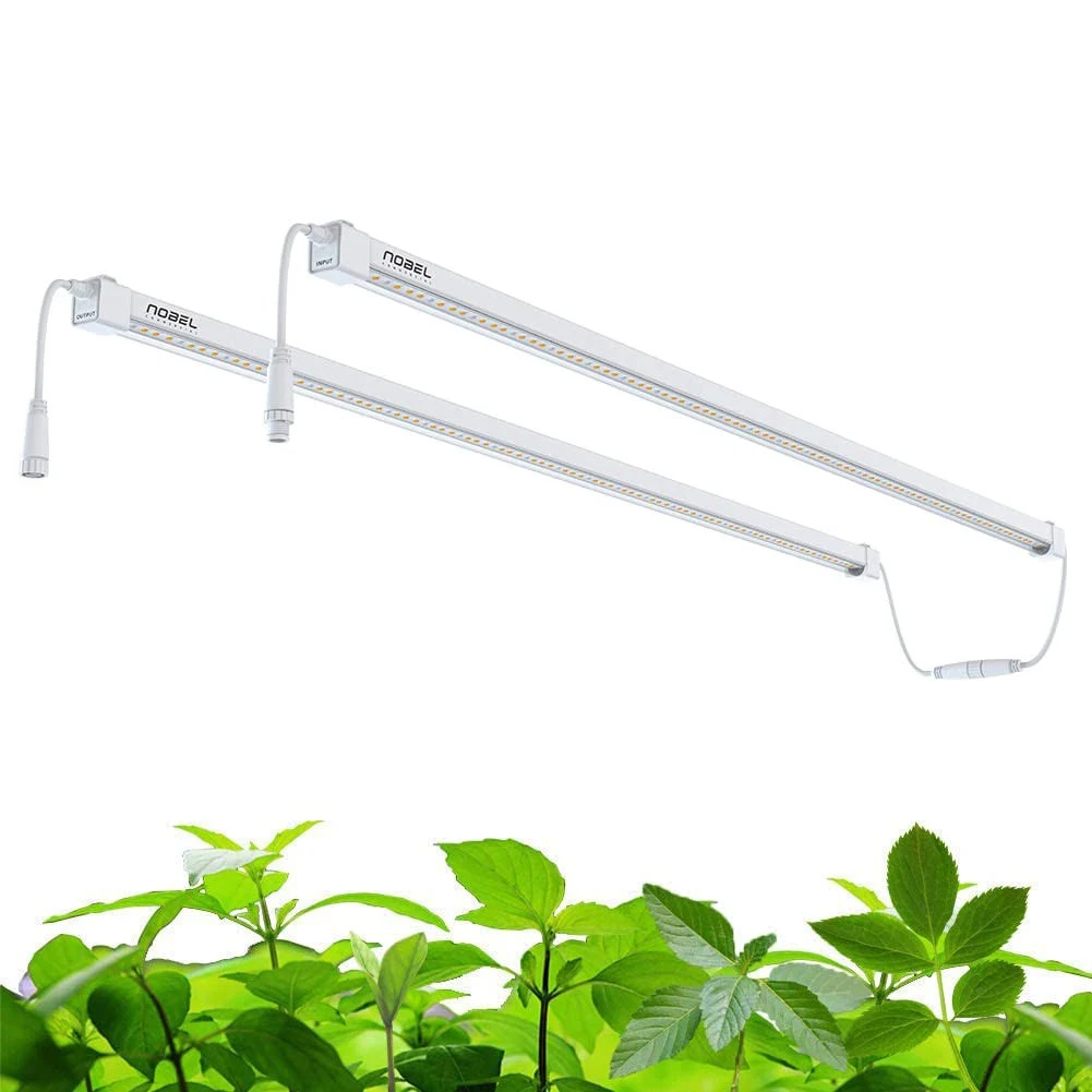 LED Plant Grow Light, 36W(2 x 18W), Full Spectrum, LED Grow Light Strips, Integrated Growing Lamp Fixture, Grow Shop Light, with ON/Off Switch, 2-Pack