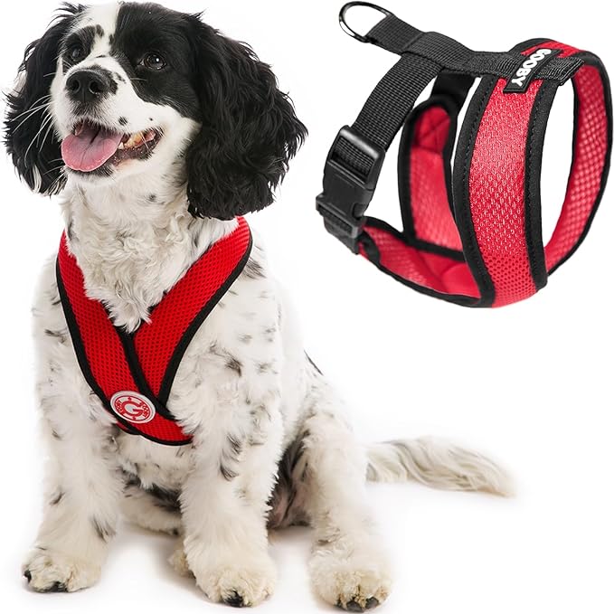 Gooby Comfort x Dog Harness - Red / Medium