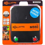 Gallagher M560 Electric Fence Charger - Powers Up to 75 Miles / 400 Acres of Clean Fence - 5.6 Joules, 110 Volt Energizer, Added Power Reserve - Unbeatable Reliability, Easy Installation