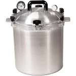 All American 1930 Pressure Cooker/Canner 30 Quart - Silver 930 - Metal-to-Metal Sealing System Suitable for Gas or Electric Stoves