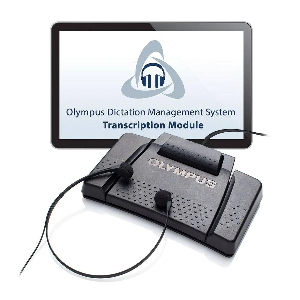 Olympus AS-9000 Professional Transcription Kit Open Box RS31H Foot Switch E102 H