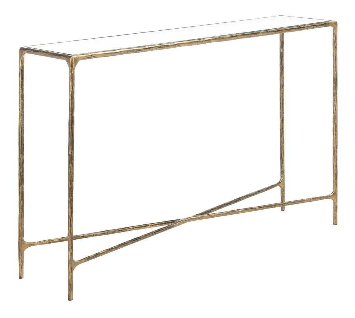 Safavieh Jessa Forged Metal Rectangle Console Table - Brass