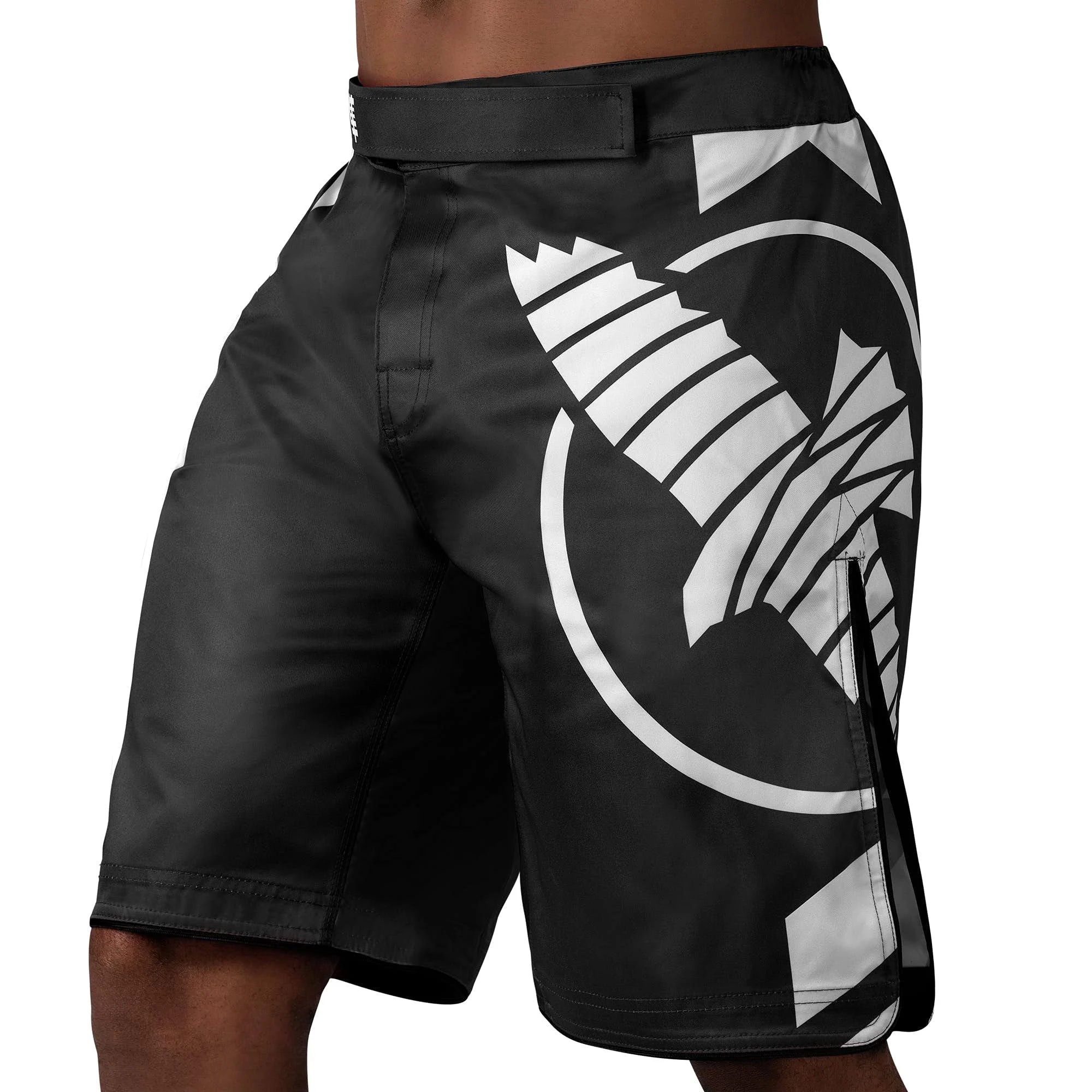 HAYABUSA SHORTS ICON LONG BLACK/WHITE