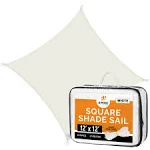 12' x 12' White Square Shade Sail