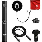 AKG P170 Cardioid Small-Diaphragm Condenser Instrument Microphone w/ Clip