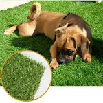 ALTRUISTIC Thick Realistic Artificial Grass Mat Customized Sizes, 6ft x 10ft Synthetic Fake Astro Turf Indoor Outdoor Garden Lawn Landscape, Faux Grass Rug with Drainage Holes