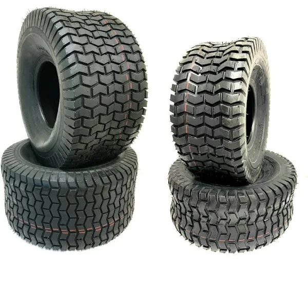 Four Lawn Mower Tires 15x6-6 20x10-8 4 Ply Four Pack Lawn Tractor Garden 20x10.00-8 15x6.00-6