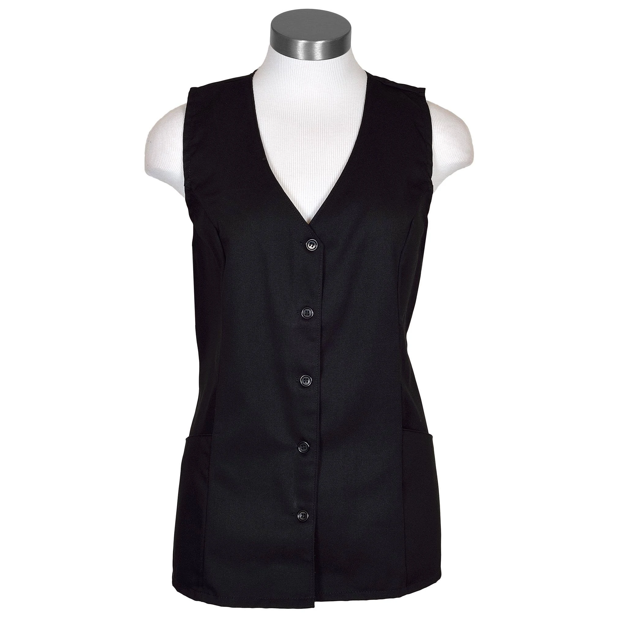 FAME FABRICS 81235 Tunic Vest,Black,V93<wbr/>,2XL