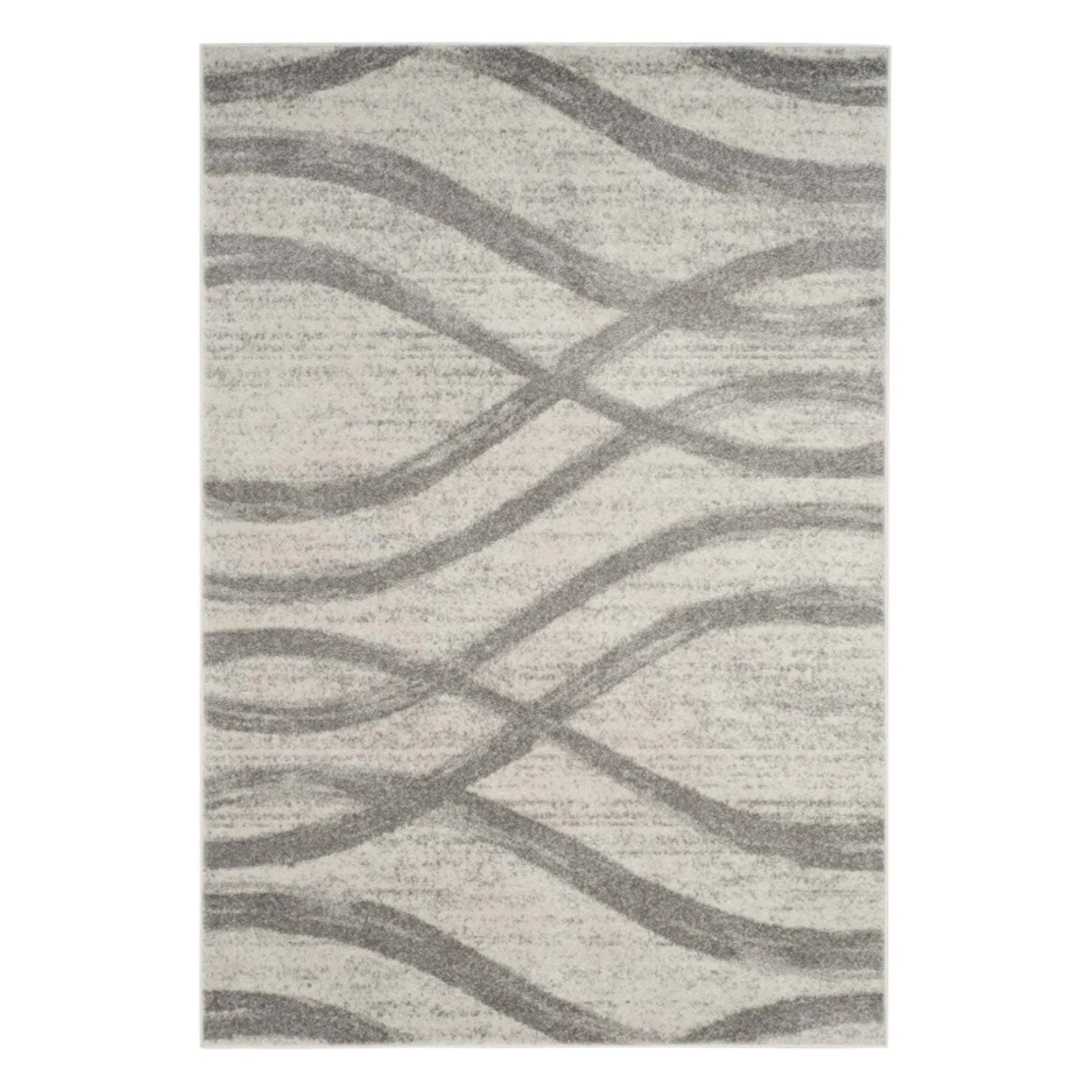 Safavieh 6' x 6' Round Adirondack ADR125R Charcoal / Ivory Rug