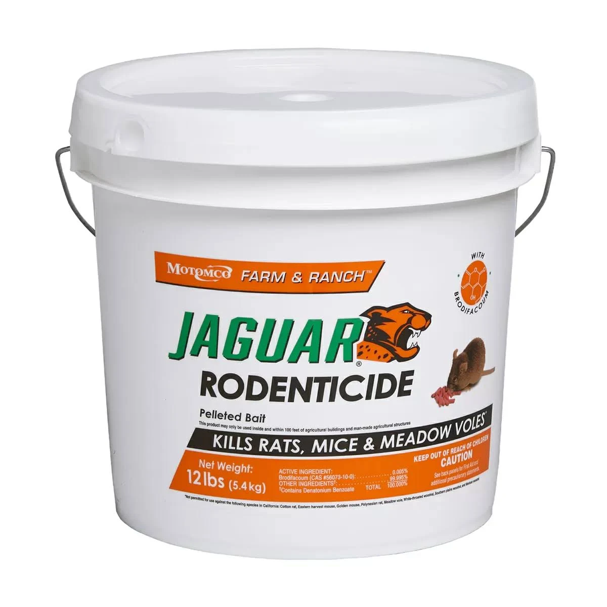 Durvet Motomco Jaguar Rodenticide Pail