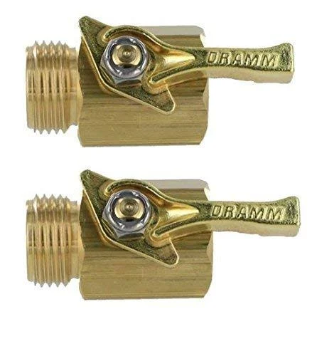 Dramm 123530/20-73300 Heavy-Duty Brass Garden Hose Shutoff Valve