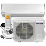 Pioneer Diamante Series WYT-19 WYT012GLFI19RL Wall Mounted Ductless Mini Split AC / Heat Pump System - 220V, 12,000 BTU