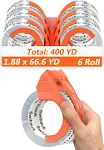 Swihauk Total 400 yd 6 Pack Heavy Duty Packing Tape