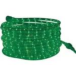 Tupkee LED Rope Light Green - 24 Feet (7.3 M), for Indoor and Outdoor Use, 10mm Diameter - 144 LED Long Life Bulbs Rope Tube Lights